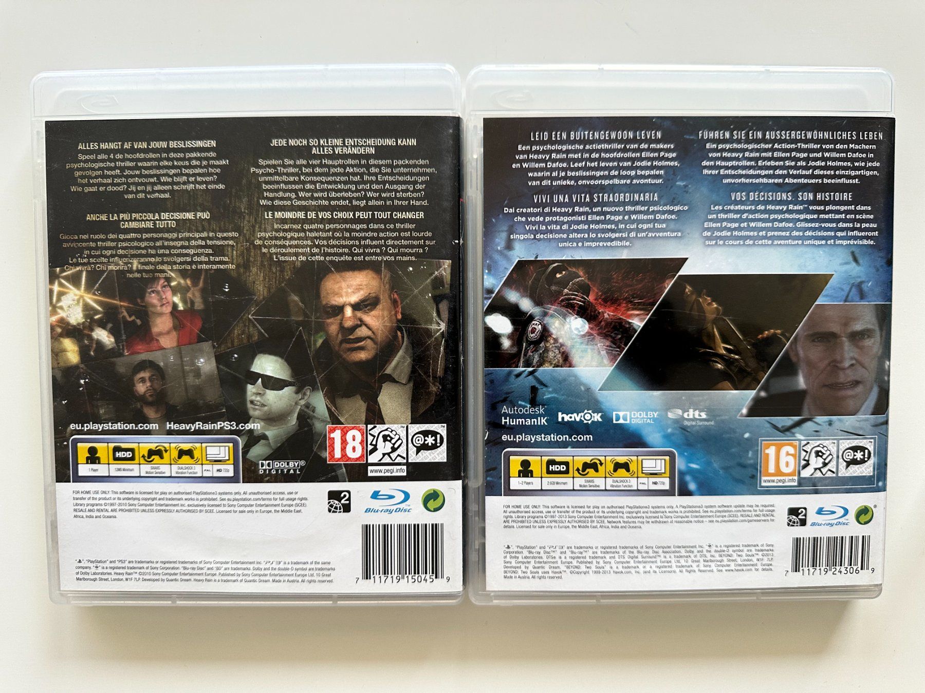 Sony Giochi: Heavy Rain & Beyond Two Souls, Sony Playstation 3, PS3 – Usato da Couvet venduto da nay_prh5 3