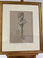 Enfant, dessin signé Carl Albert Angst 1875-1965,Suisse.