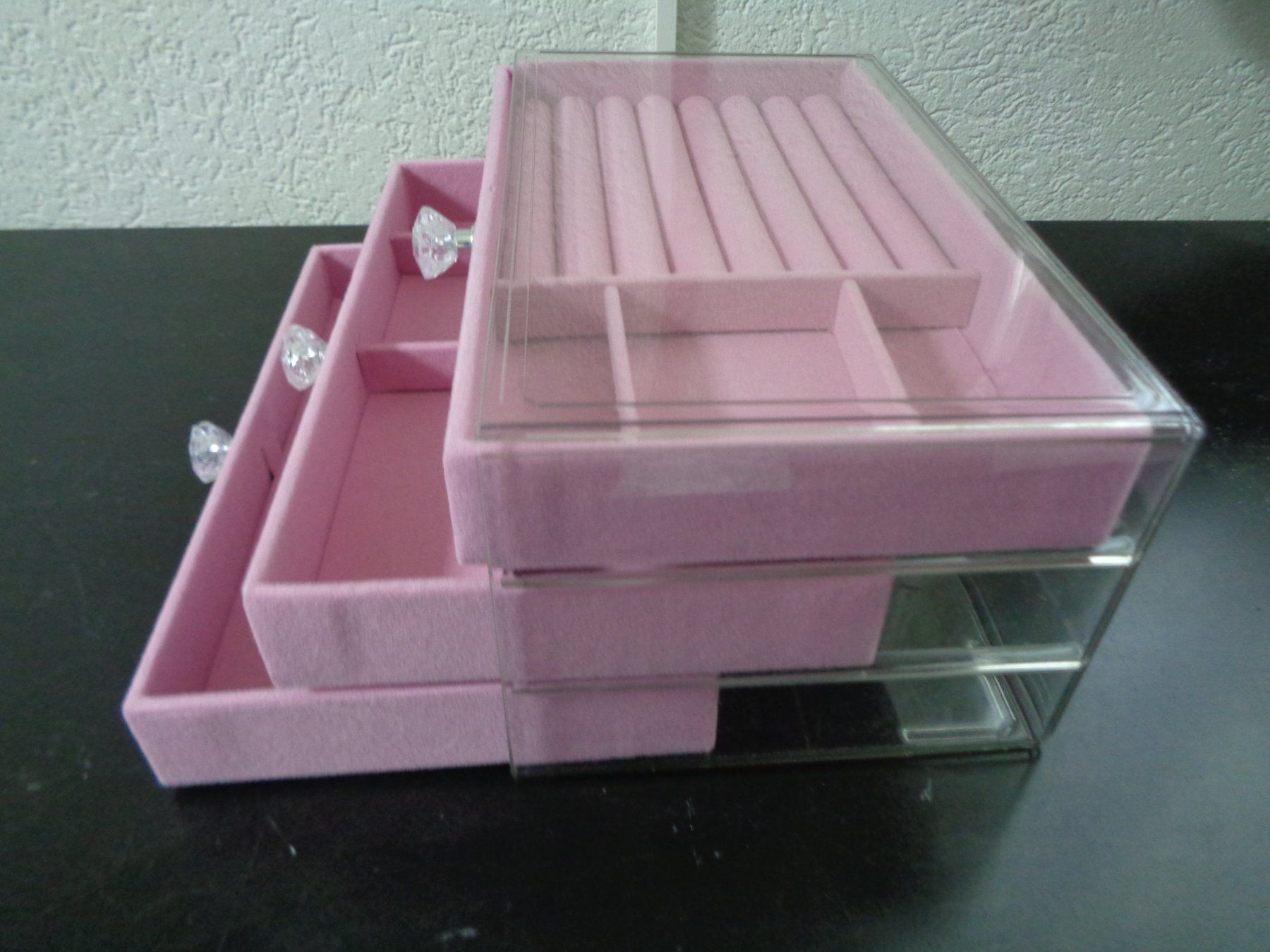 Portagioie: Schmuck Box mit 3 Schubladen (rosa) – Nuovo e nell'imballaggio originale da Langenbruck venduto da Gumsi 3