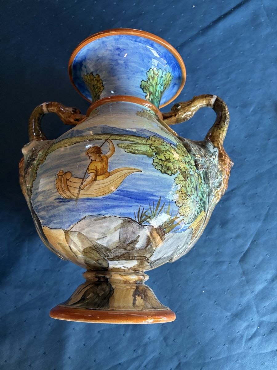 Ginori Vasen & Gefässe: Ginori Henkelvase – Gebraucht aus Dornach von Rosengarten