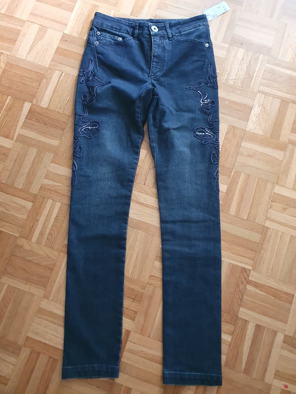 Alba Moda Jeans: neue Jeans mit Schmuckband von Alba Moda – Neu und originalverpackt aus St. Gallen von 1811123 1