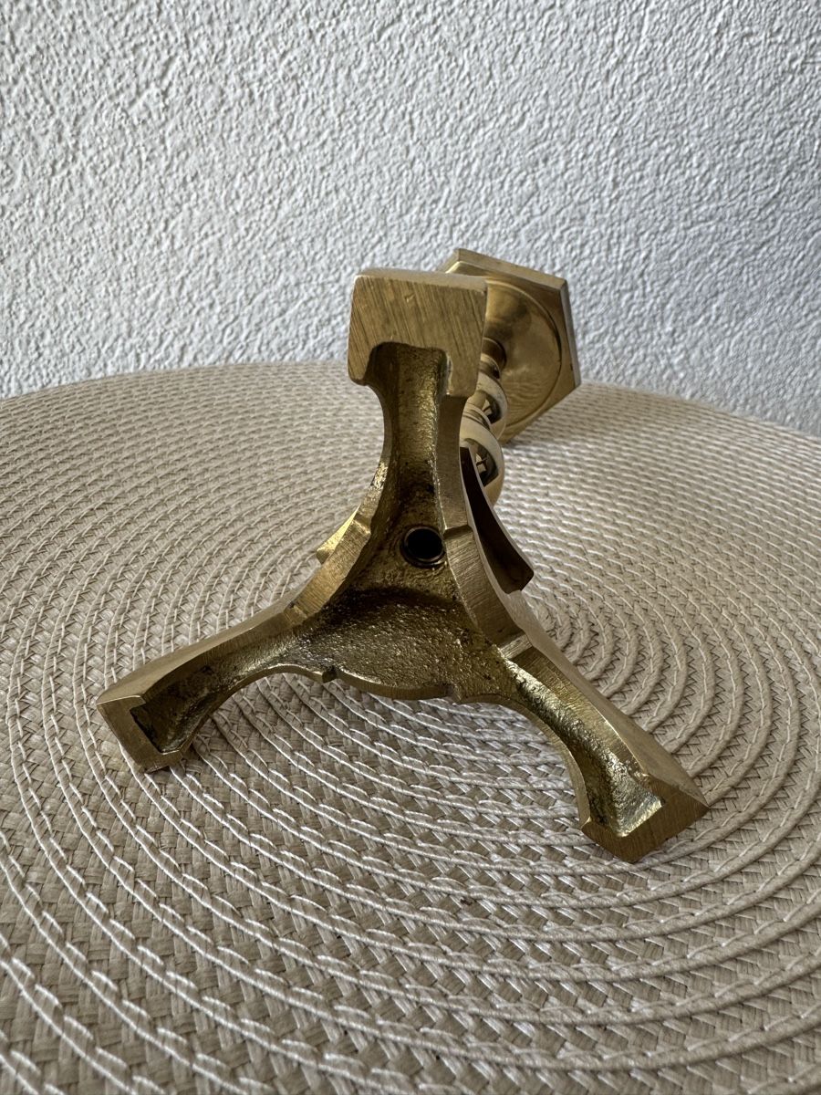 Portacandele: Massiver Messing Kerzenhalter – Usato da Balsthal venduto da Narulya 3