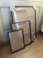3 x Bilderrahmen 40x60cm, 40x30cm & 20x30cm schwarz