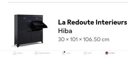 La Redoute Interieurs Hiba Schuhschrank schwarz