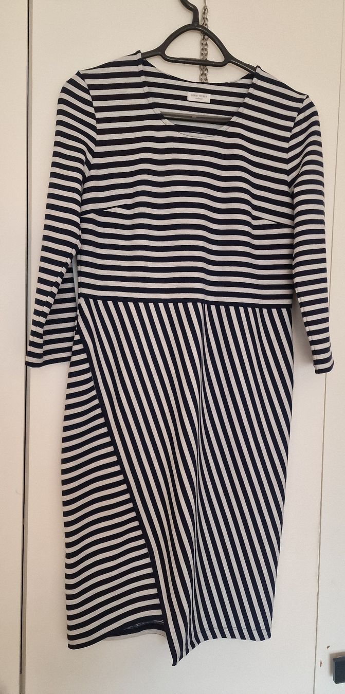 Gerry Weber Kleider: GERRY WEBER Kleid Gr. 36 gestreift marine/hellgrau – Neu (gemäss Beschreibung) aus Biberist von charobaum 1