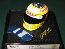 Ralf Schumacher Helm 2000 *   Hot Wheels 1:8