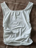 ​😍 Stylisches Top mit Raffung - L - Weiss