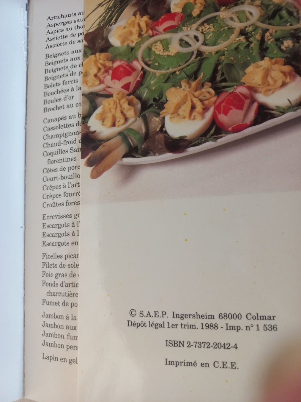 Libri: LES ENTRÉES CHAUDES ET FROIDES EDITIONS S.A.E.P – Nuovo (secondo la descrizione) da Dompierre FR venduto da fat_xth5 6