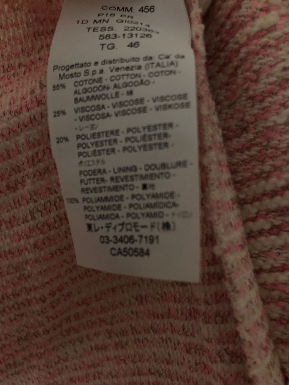 Vestes: Seventy Sergio Tegon Blazer Rosa – D'occasion à Mollis par ges_vlm6 2