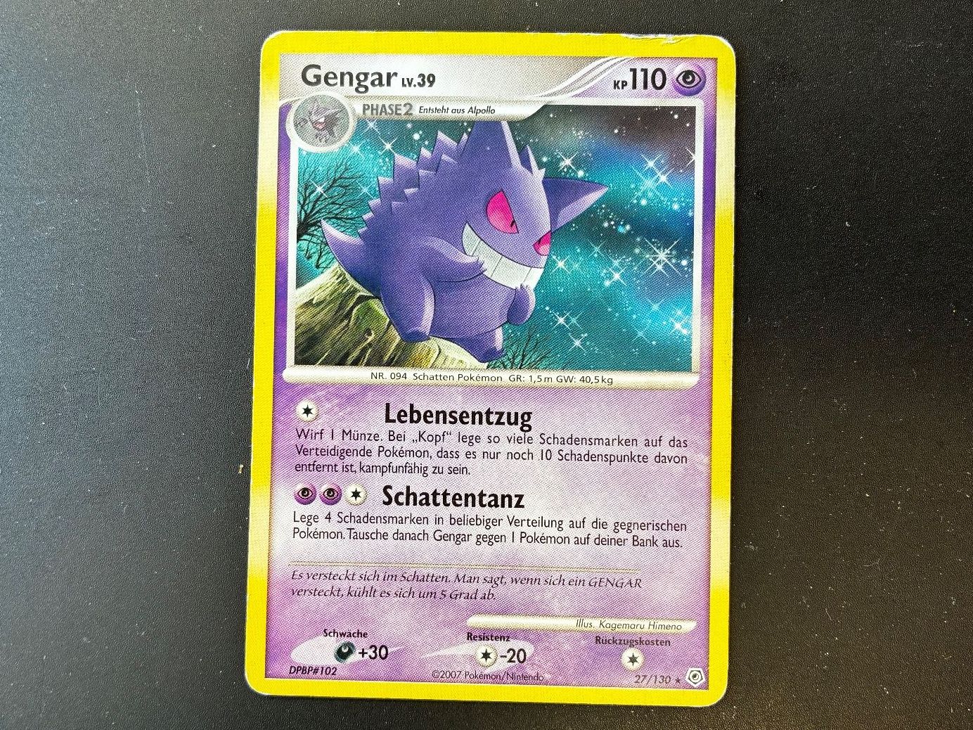 Pokémon Carte collezionabili: Gengar 27/130 - Diamond and Pearl - de – Nuovo (secondo la descrizione) da Hütten venduto da yve_tf69