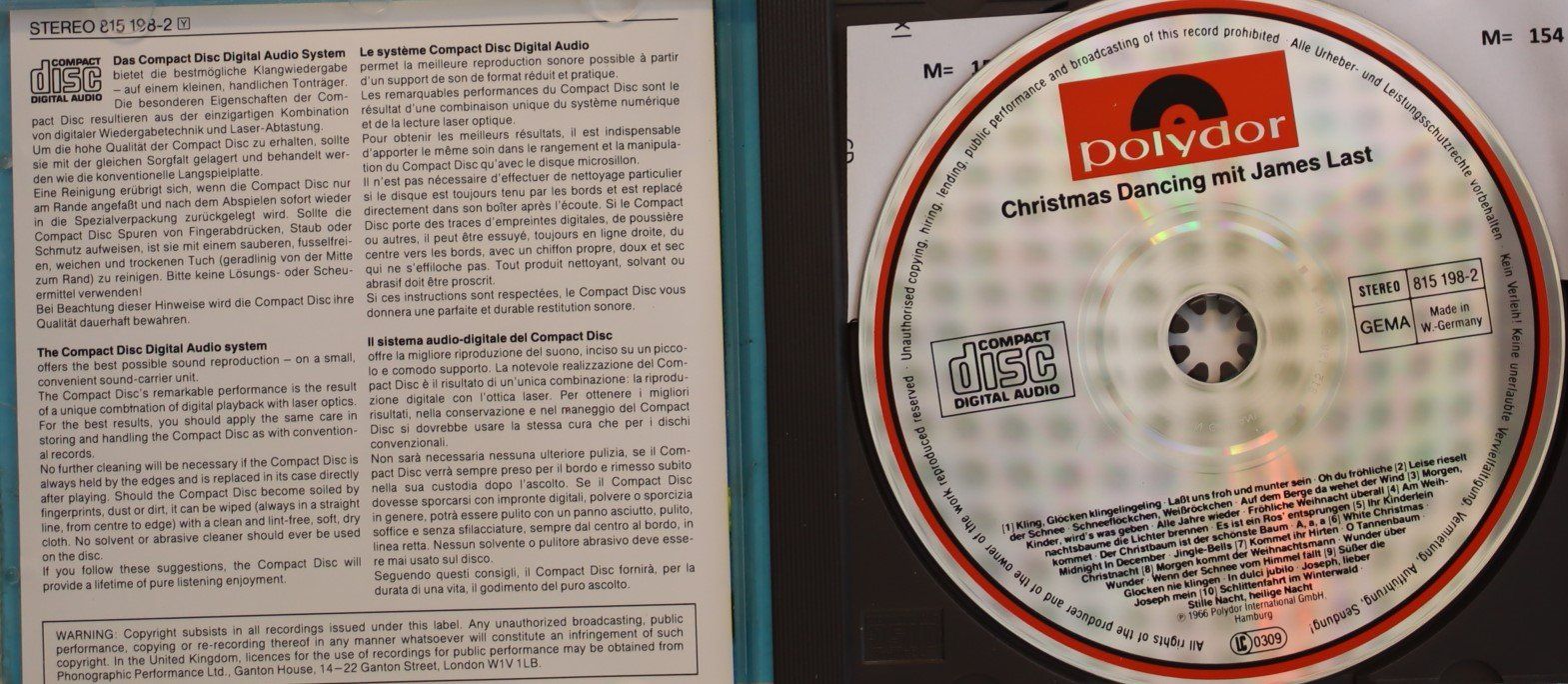 CDs: James Last - Christmas Dancing – Gebraucht aus Luzern von CONTENTI 1