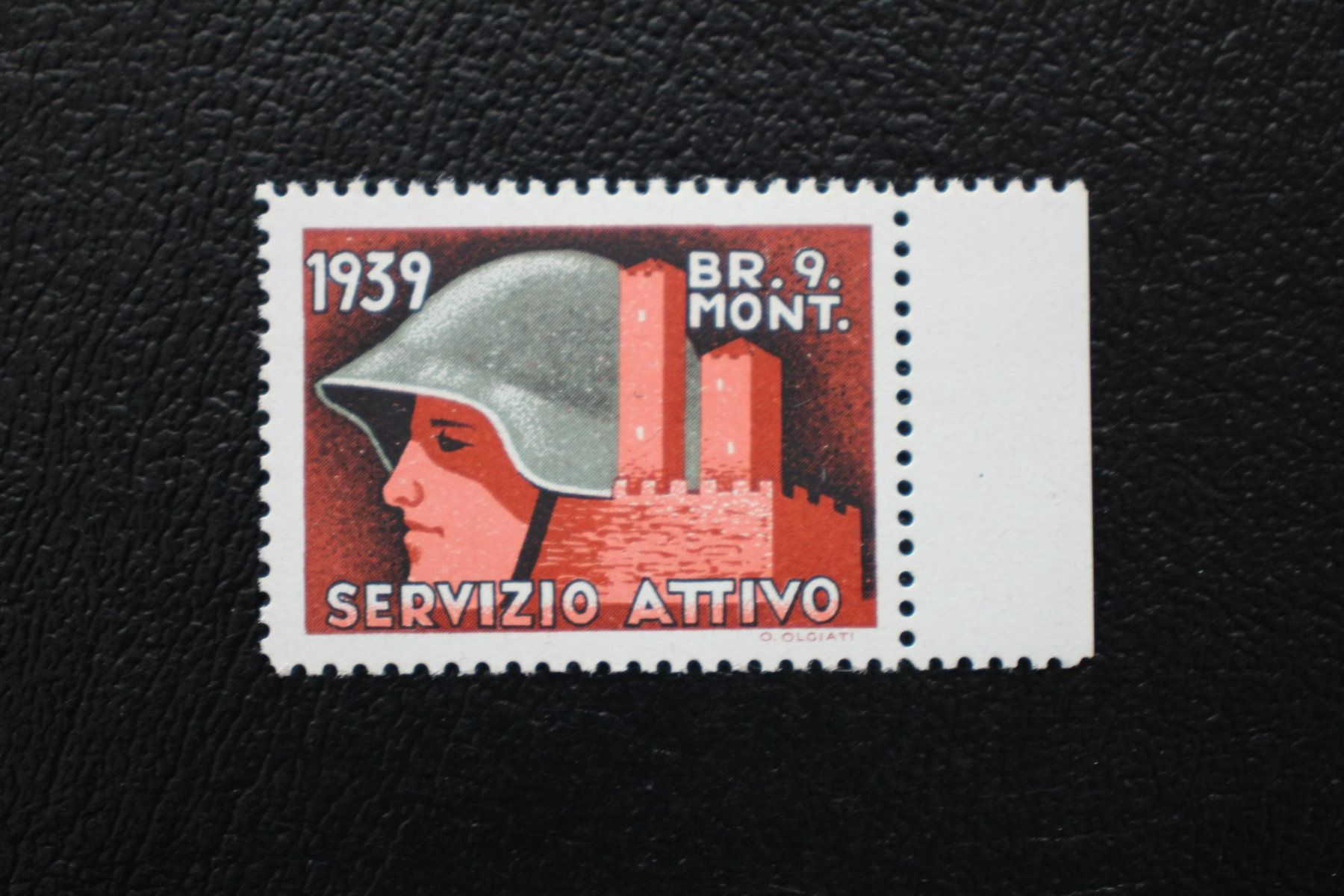 Tutti i francobolli: BR. 9. MONT. SERVIZIO ATTIVO 1939 – Usato da Wiedlisbach venduto da Hrudolfo