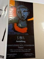 Historisches Plakat Ausstellung R. Mirer 1989