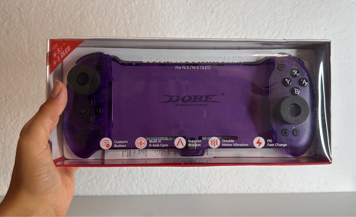 Nintendo Consoles: Dobe Eggshell Controller Transparent Purple - Switch - new – Neuf (Voir description) à Ehrendingen par bubulence