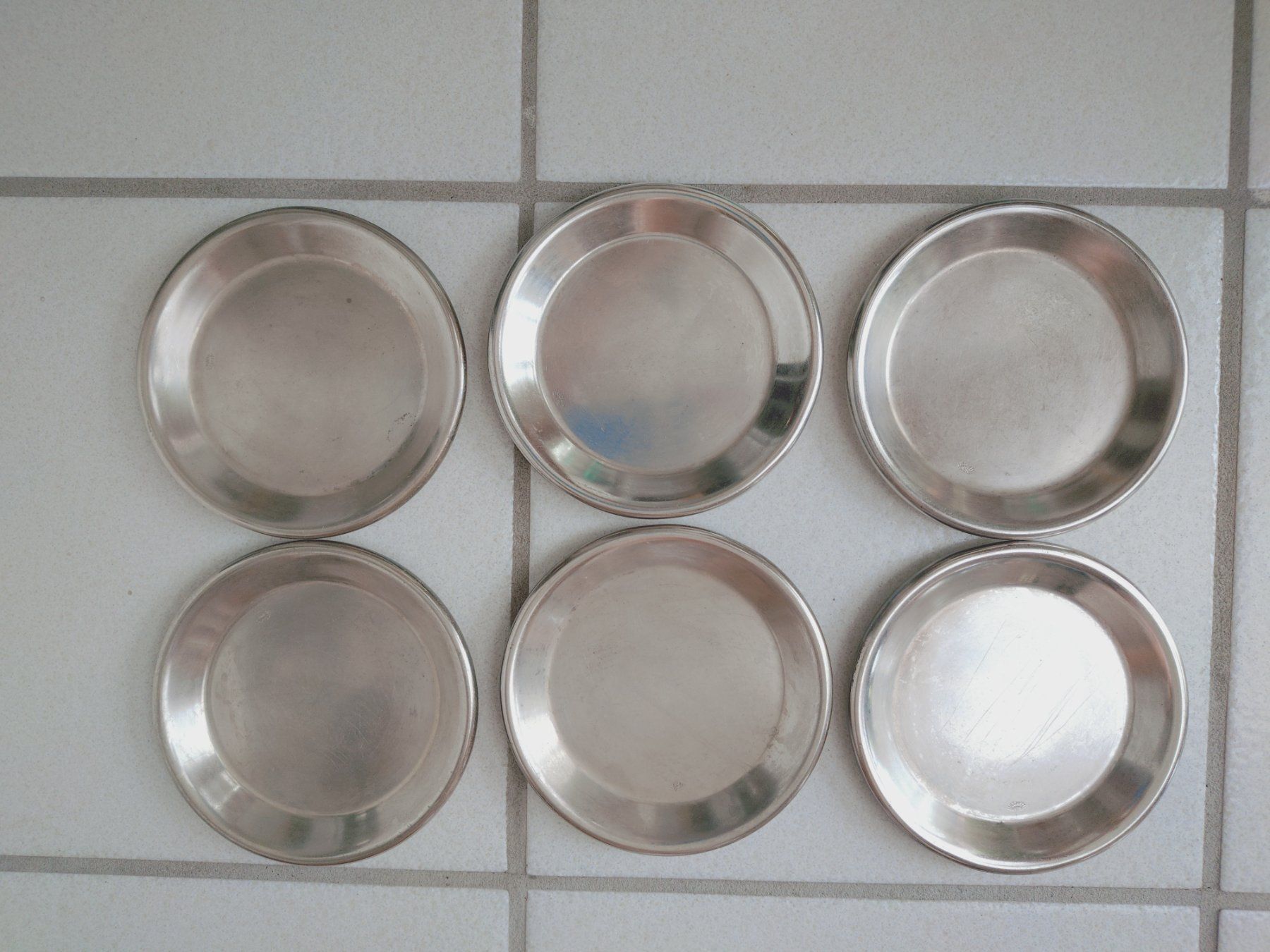 Dessous de verre: 6 Untersetzer Metall versilbert, Lughetti gebraucht – D'occasion à Winterberg ZH par Laliv 1