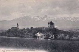 Thun gegen Stockhornkette - Gewitterstimmung  1906