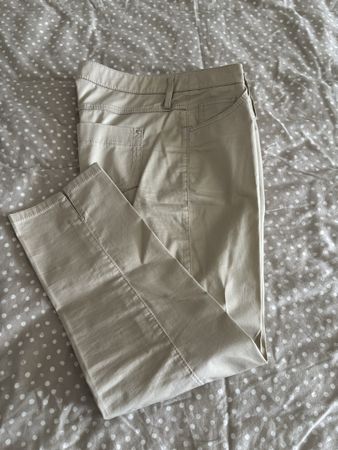 MAC Conny Slit New Gr. 36 Beige Sommer Hose Top Zustand!