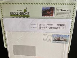 drei Webstamp Österreich Frankreich Deutschland