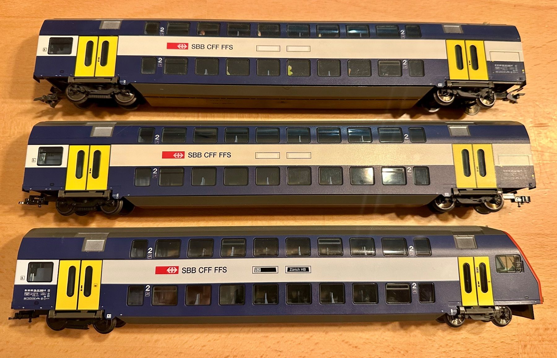 Fleischmann Trains électriques: Fleischmann SBB Doppelstockwagen H0 DC – D'occasion à Oftringen par ib.85