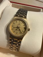 Omega Seamaster Quartz watch 24mm gold tone used condition