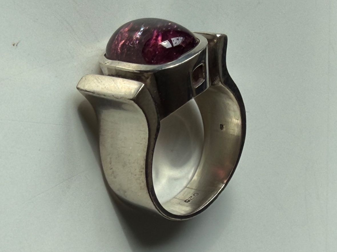 Anelli: TURMALIN Rose Cabochon in Silberring  Grösse:  62 – Nuovo (secondo la descrizione) da Seftigen venduto da tigers12 3