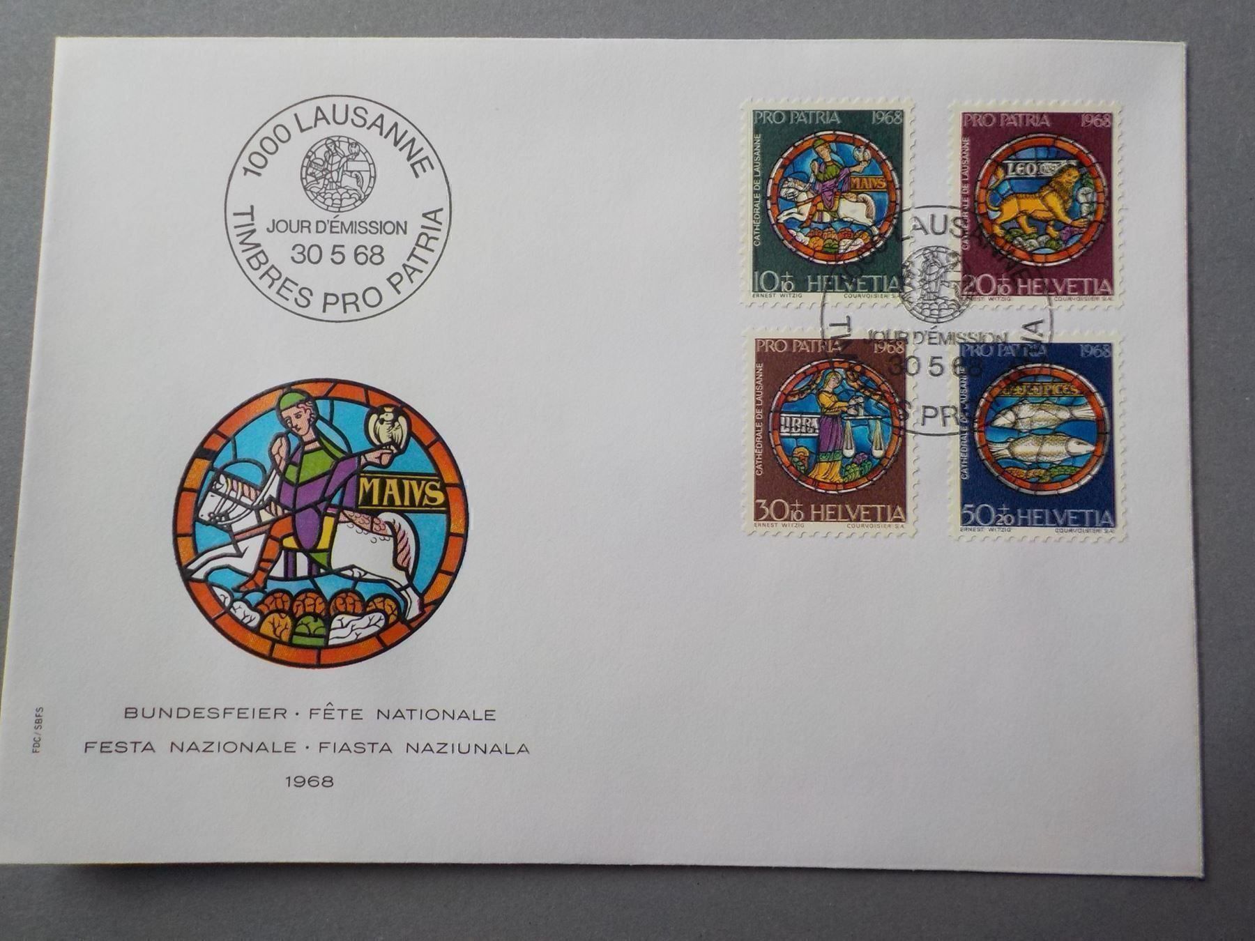 Tutti i francobolli: 1968, FDC, Pro Patria, Serie – Nuovo (secondo la descrizione) da Muri b. Bern venduto da Ricardoverkauf