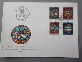 1968, FDC, Pro Patria, Serie