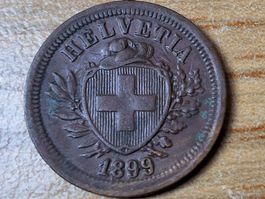 1 Rappen 1899 - sehr schön!