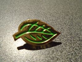 Pin Blatt, goldfarbig