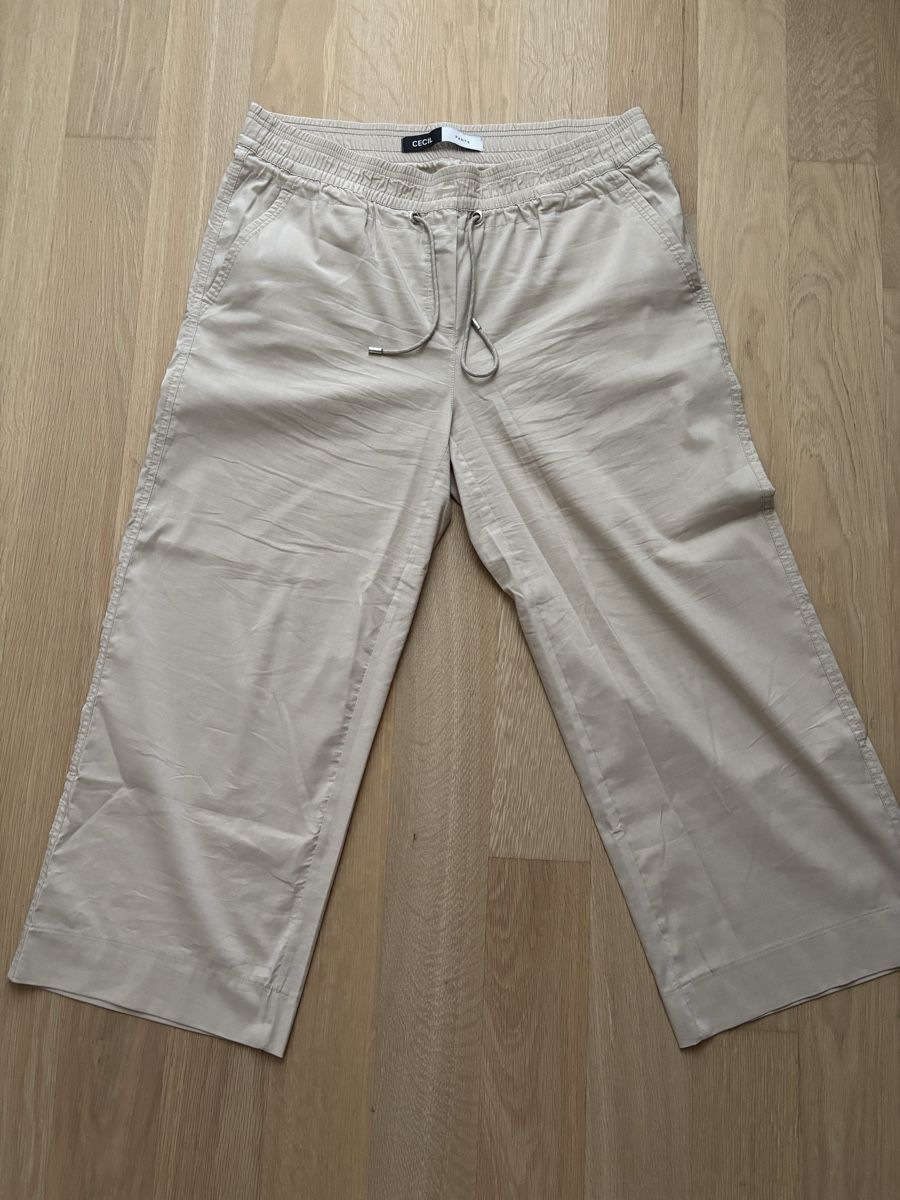 Cecil Pantaloni: Leichte Sommerhose Cecil XL beige – Usato da Gwatt (Thun) venduto da Bioethanol01