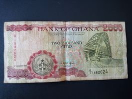 Bank of Ghana 2000 Cedis 06 January 1995, guter Zustand