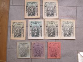 9 antike Zuger Kalender