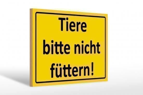 Insegne: Blechschild-TIERE BITTE NICHT FÜTTERN – Nuovo e nell'imballaggio originale da Rupperswil venduto da big-one-sale 1