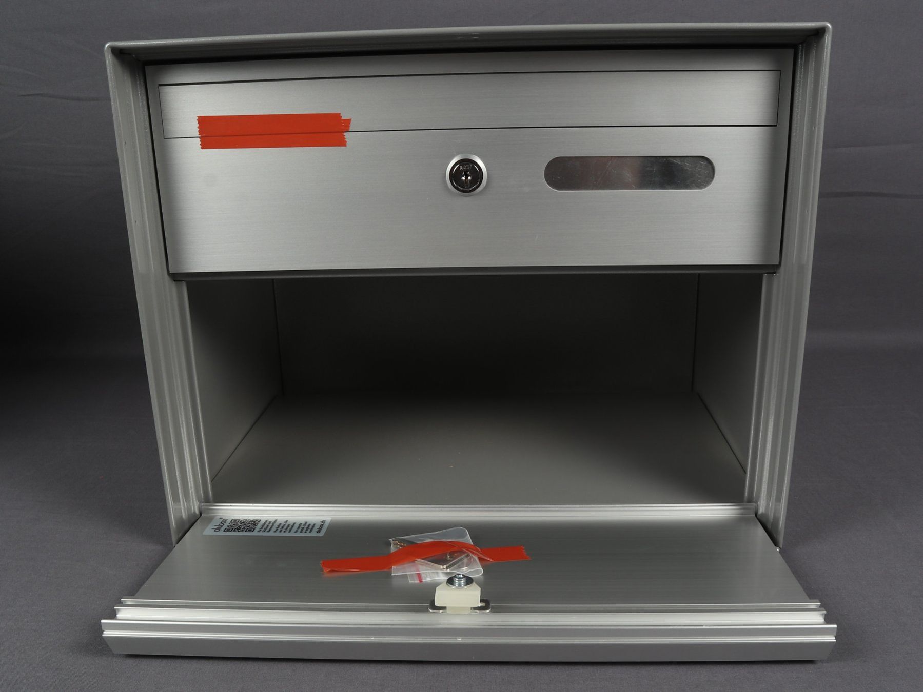 Sonstiges für Haushalt & Wohnen: ALUBOX Brief- und Ablagekasten im Querformat Grau – Neu (gemäss Beschreibung) aus Steinen von Restwert_Steinen 2