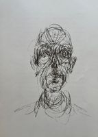 Alberto Giacometti, Porträt eines Mannes, Lithographie, 1961