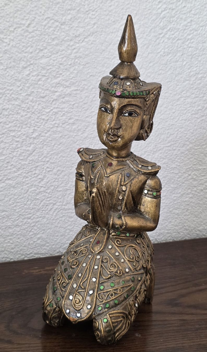 Figuren: Holzfigur Buddha sitzend  – Gebraucht aus Rheinsulz von Gilea 4