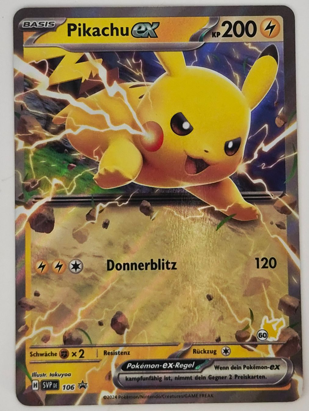 Pokémon Carte collezionabili: Pikachu EX / Black Star Promo / SVP 106 – Nuovo (secondo la descrizione) da Arni AG venduto da PokemonCardsStore