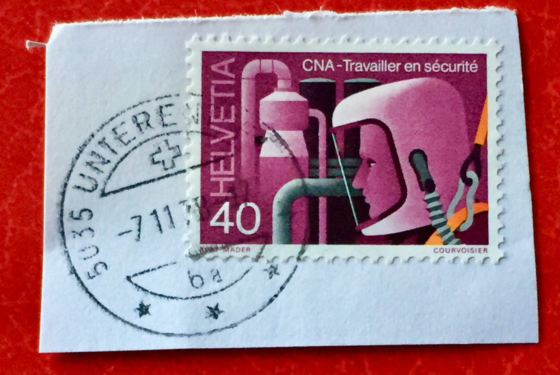 Tutti i francobolli: CH BRIEFMARKEN VOLLGESTEMPELT UNTERENFELDEN  – Usato da Aarau venduto da Billa007