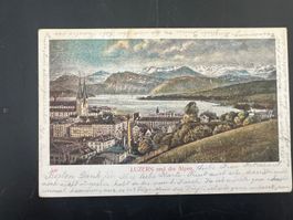AK 1901 Luzern -Oberhofen Litho    (G428)