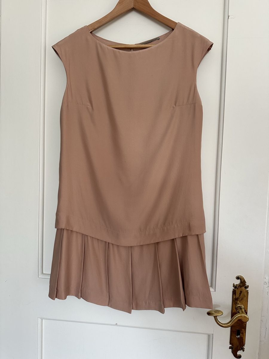 Ermanno Scervino Vestiti: Ermanno Scervino Kleid Beige Seide Grösse 40 – Usato da Zollikon venduto da _M65_