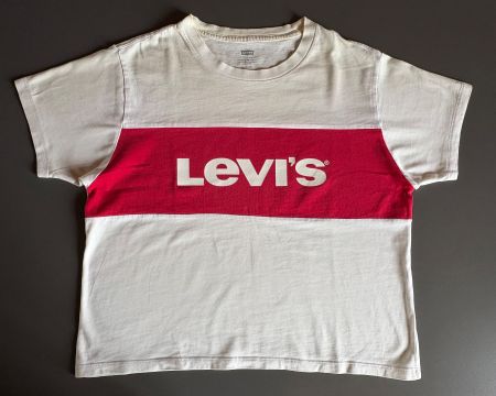 Levi's T-Shirt, Rot/Weiss