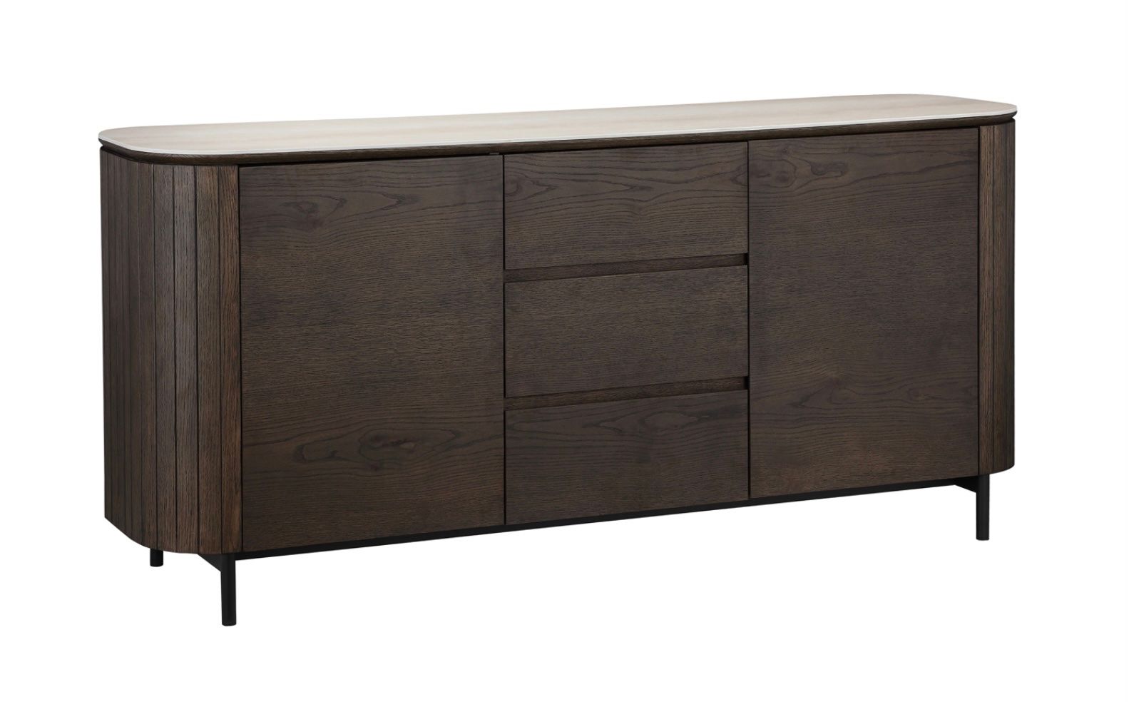Cassettiere: RICHMOND INTERIORS** Sideboard Ritz brown – Nuovo e nell'imballaggio originale da Ruswil venduto da Miami-2026 1
