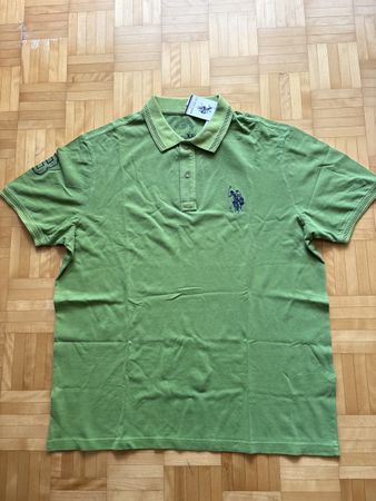 U.S. Polo Assn. Herren Poloshirt, Grün, Grösse XXL