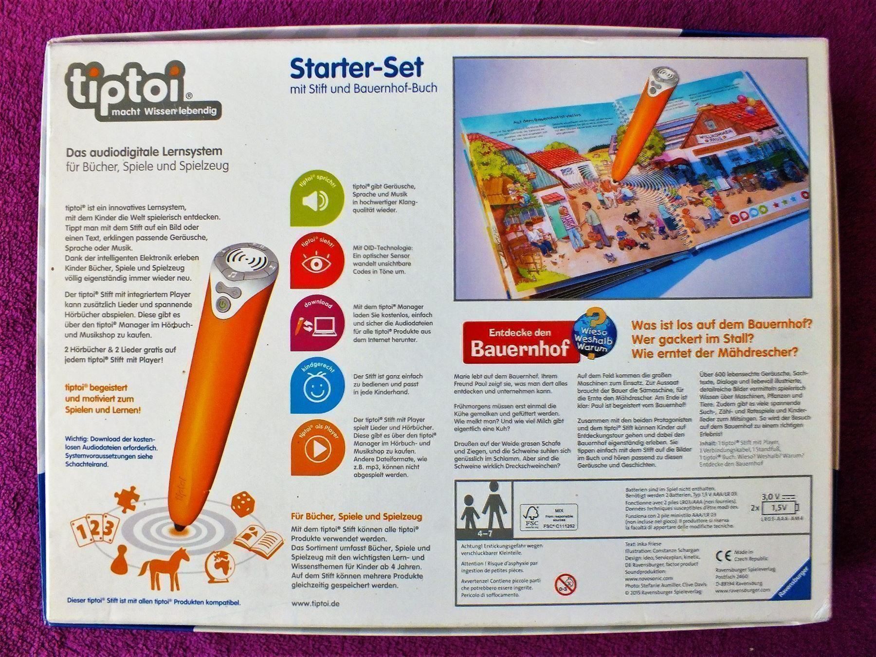 Tiptoi Giocattoli: tiptoi Starterset - Stift mit Player & Bauernhof Buch – Usato da Müllheim Dorf venduto da Seeeule01 9