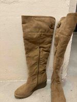 Stiefel braun Keilabsatz Grösse unbekannt gebraucht