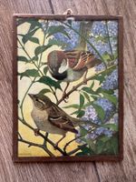 Lot de 4 tableaux avec oiseaux