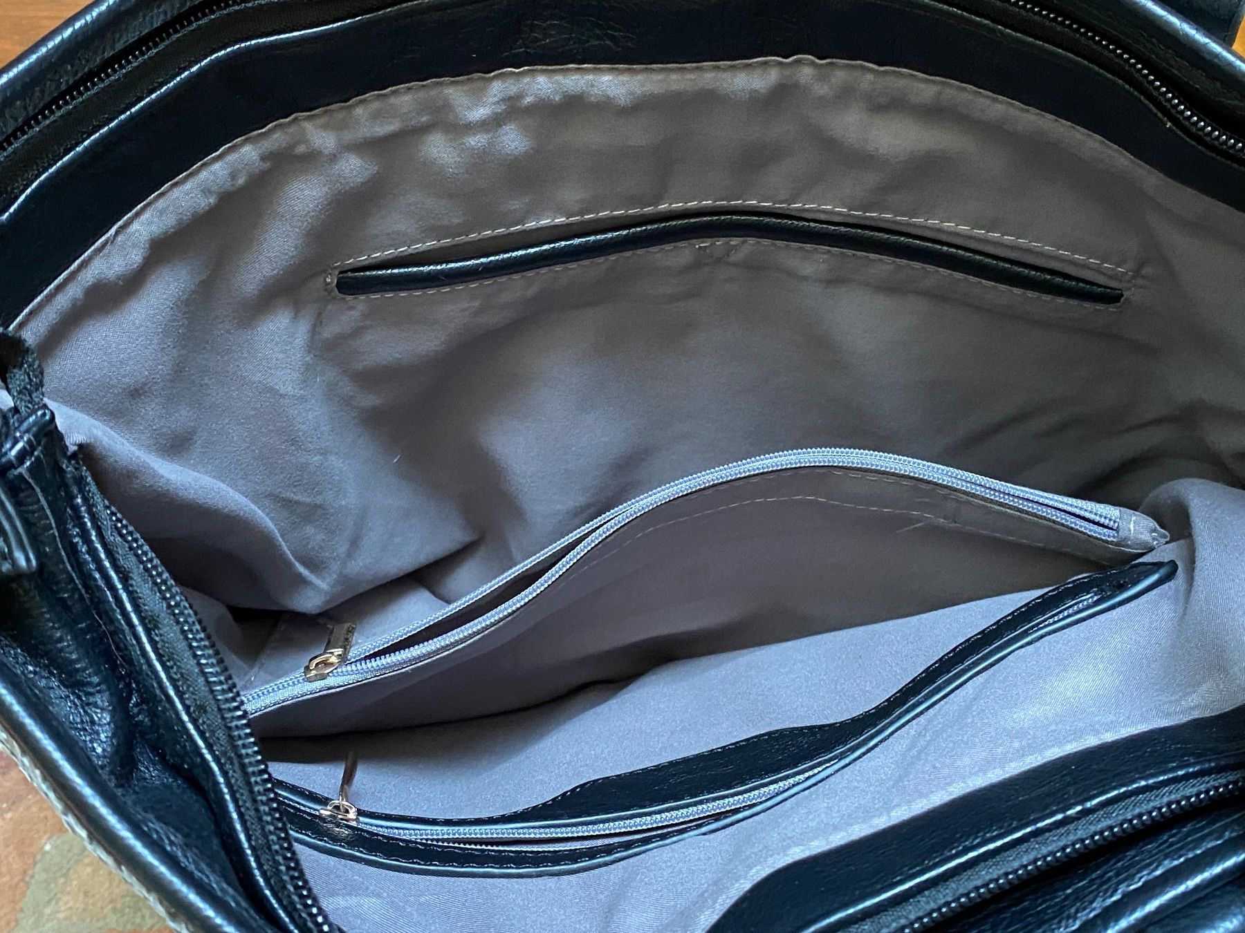 Borse da donna: Schwarze geräumige Damentasche Shopper – Nuovo (secondo la descrizione) da Besazio venduto da lionheart63 4