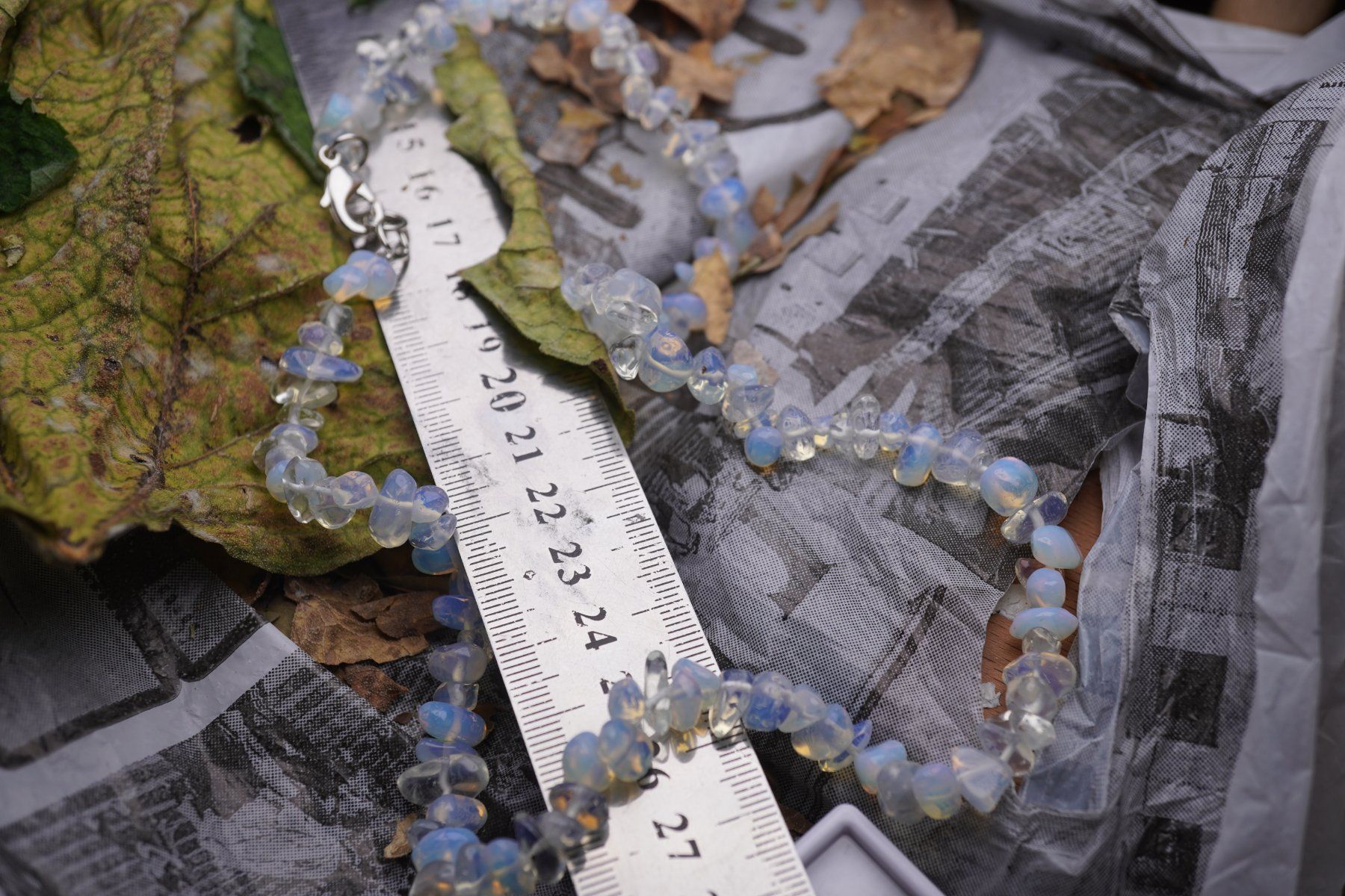 Minerali & Pietre curative: Opalit  Splitter  kette mit Verschluss   Ab 1.- – Nuovo e nell'imballaggio originale da Eschenbach SG venduto da topstone 3