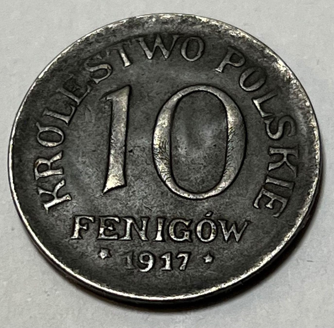 Tutti le monete: 10 Fenigów - Polen - 1917 – Usato da Dietikon venduto da Numis8953 1