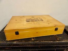 Weinkiste VILLA DI TRECCIANO Koffer Sperrholz